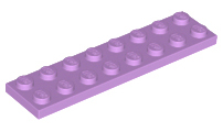 Plate 2 x 8, 3034 Medium Lavender U