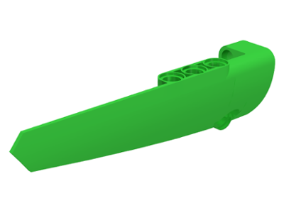 Technic, Panel Fairing # 5 Long Smooth, Side A, 64681 Bright Green N