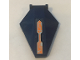 Windscreen 6 x 4 x 1 Hexagonal with Bar Handle with Orange and Silver Circuitry Pattern (Sticker) - Set 70351, 27262pb01  