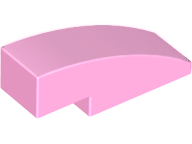 Slope, Curved 3 x 1, 50950 Bright Pink N