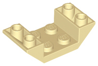 Slope, Inverted 45 4 x 2 Double with 2 x 2 Cutout, 4871 Tan U