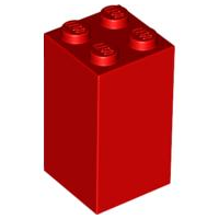 Деталь Lego Brick 2 x 2 x 3 30145 Red N