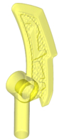 Minifigure, Weapon Blade with Bar (Ninjago Jade Blade), 18950 Trans-Neon Green U