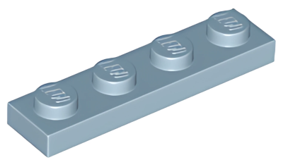 Деталь LEGO Plate 1 x 4 3710 Sand Blue U