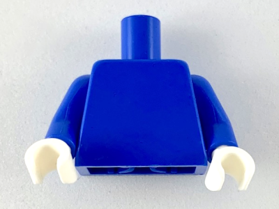 Torso Plain / Blue Arms / White Hands, 973c021 Blue U