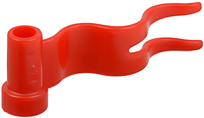 Деталь LEGO Флаг Lego Flag 4 x 1 Wave Left 4495a Red U