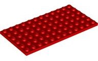 Plate 6 x 12, 3028 Red U