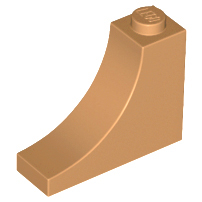 Деталь Lego Арка Arch 1 x 3 x 2 Inverted 18653 Medium Nougat U