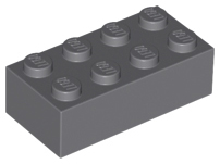 Brick 2 x 4, 3001 Dark Bluish Gray N