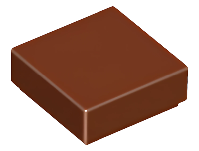 Деталь LEGO Tile 1 x 1 with Groove 3070b Reddish Brown U