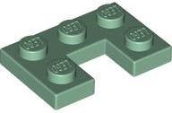 Plate, Modified 2 x 3 with 1 x 1 Cutout, 73831 Sand Green U