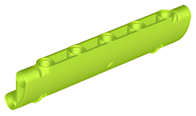 Деталь LEGO Technic, Panel Curved 11 x 3 with 2 Pin Holes through Panel Surface 62531 Lime N