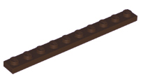 Plate 1 x 10, 4477 Dark Brown N