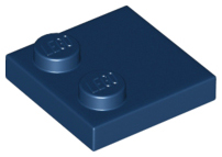 Tile, Modified 2 x 2 with Studs on Edge, 33909 Dark Blue U
