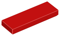 Tile 1 x 3, 63864 Red N
