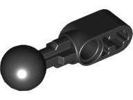 Technic, Liftarm, Modified Ball Joint Straight 1 x 2 with 1 Hole in Ball, 64276 Black U