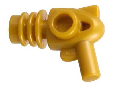 Lego деталь 13608 Weapon Space Ray Gun - Rounded Heat Diffusers  Pearl Gold U