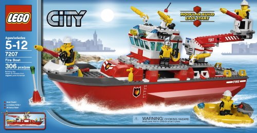 Конструктор LEGO City 7207 Пожарный катер