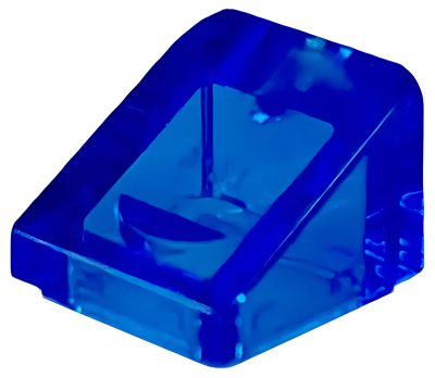 Деталь LEGO Slope 30 1 x 1 x 2/3 54200 Trans-Dark Blue U