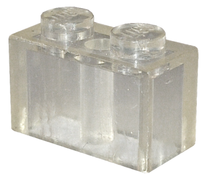 Brick 1 x 2, 3004 Trans-clear N