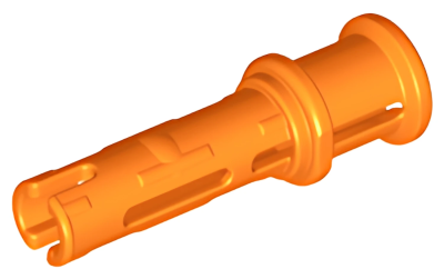 Деталь LEGO Technic, Pin 3L with Friction Ridges and Stop Bush 32054 Orange N
