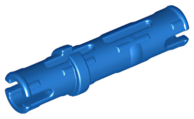 Деталь LEGO Technic, Pin 3L with Friction Ridges 6558 Blue U