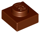 Plate 1 x 1, 3024 Reddish Brown N