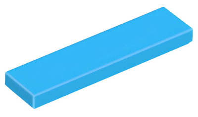 Деталь LEGO Tile 1 x 4 2431 (35371, 75703, 91143, 100687) Dark Azure U