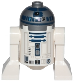 Минифигурка Lego Star Wars Astromech Droid, R2-D2, Flat Silver Head, Lavender Dots and Small Receptor sw0527a U