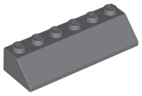 Slope 45 2 x 6, 23949 Dark Bluish Gray U
