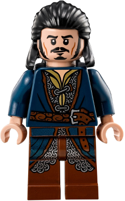 Минифигурка Lego Bard the Bowman - Silver Buckle and Shirt Grommets  lor092 U