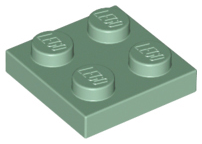 Plate 2 x 2, 3022 Sand Green N