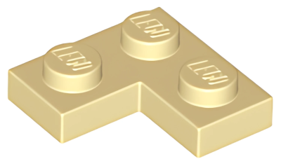 Деталь LEGO Plate 2 x 2 Corner 2420 Tan U