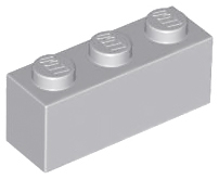 Brick 1 x 3, 3622 Light Bluish Gray N