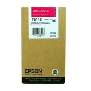 Картридж Epson T6143 Magenta пурпурный C13T614300 оригинальный