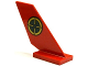 Tail Shuttle with Gold and Dark Green Target Pattern on Right Side (Sticker) - Set 70735, 6239pb053R  