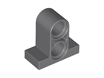 Деталь LEGO Technic, Pin Connector Plate 1 x 2 x 1 2/3 with 2 Holes (Double on Top) 32530 Dark Bluish Gray U