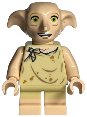 Минифигурка Lego Harry Potter Dobby (Elf) - Light Nougat, Open Mouth Smile hp224