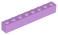 Brick 1 x 8, 3008 Medium Lavender U