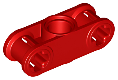 Деталь LEGO Technic, Axle and Pin Connector Perpendicular 3L with Center Pin Hole 32184 Red U