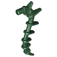 Plant Vine Seaweed / Appendage Spiked / Bionicle Spine, 55236 Dark Green U