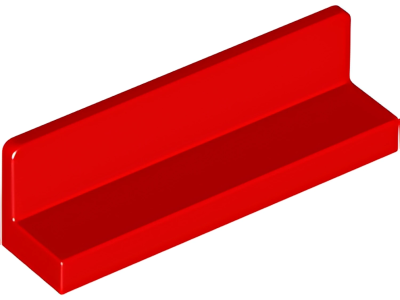 Деталь LEGO  Lego Panel 1 x 4 x 1 30413 (15207, 35255, 43337) Red U