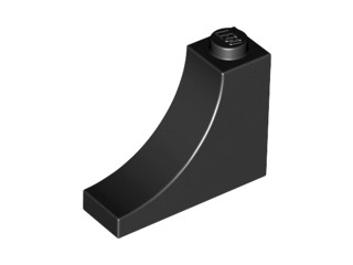 Деталь Lego Арка Arch 1 x 3 x 2 Inverted 18653 Black U
