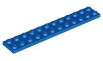 Plate 2 x 12, 2445 Blue U