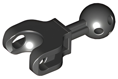Деталь LEGO Hero Factory Arm / Leg with Ball Joint on Axle and Ball Socket, Short 90611 Black U