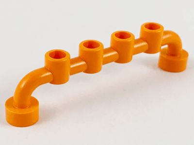 Bar 1 x 6 with Hollow Studs, 6140 Orange U