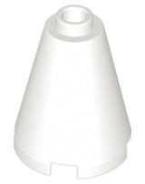 Cone 2 x 2 x 2 - Open Stud, 3942c White N