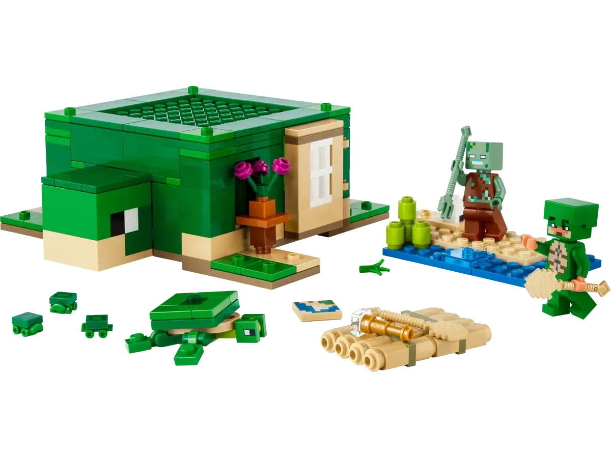 Конструктор LEGO Minecraft 21254 Домик на Черепашьем пляже в магазине  Shop-device