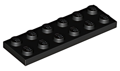 Деталь LEGO Plate 2 x 6 3795 Black N