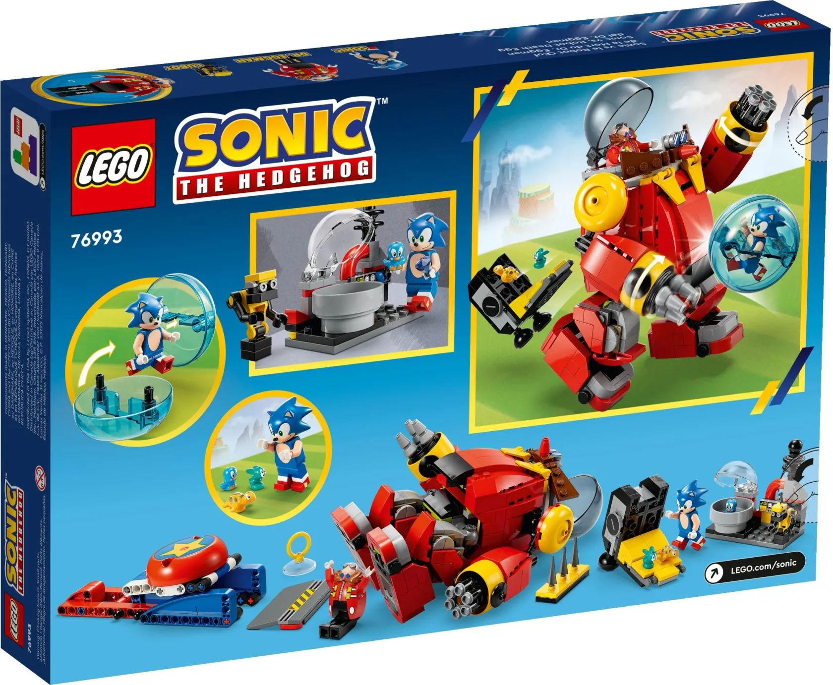 Конструктор LEGO Sonic the Hedgehog 76993 Соник против робота-яйца смерти  доктора Эггмана в магазине Shop-device